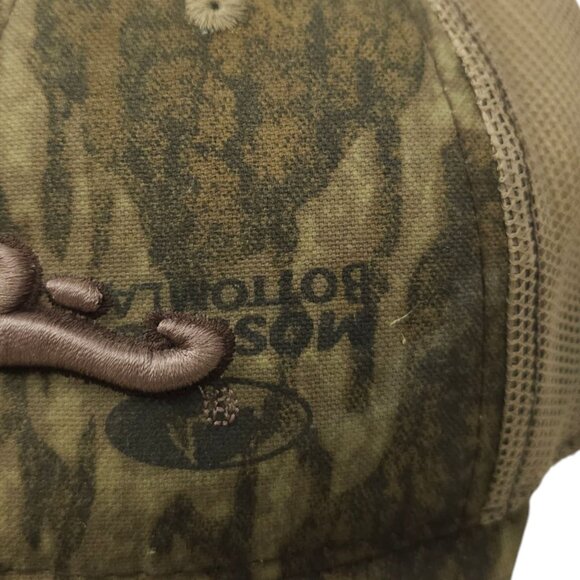 Drake Camo Mossy Oak Bottomland Strapback Cap 3D Embroidered Trucker Hunter Hat - Picture 9 of 14